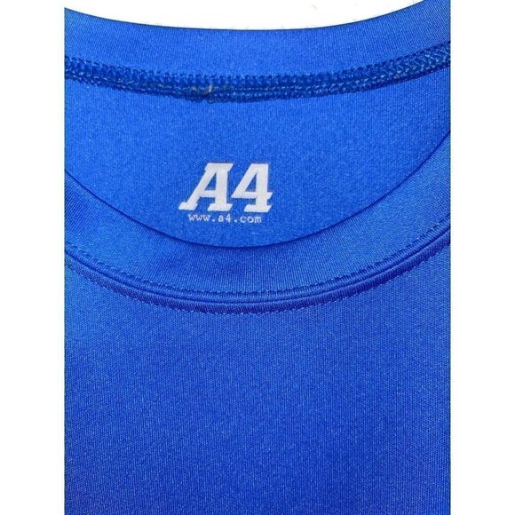 FISHING Tank top Shirt A4 Rip a Lip Blue moisture wick Medium Shirt 1C - Picture 3 of 6